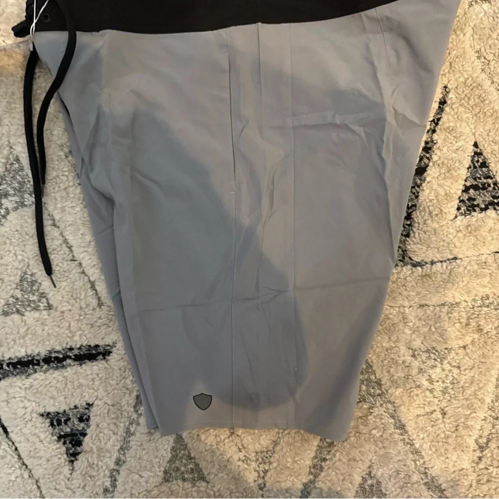 SA Fishing Men's Board Shorts Gray With Black Waist -‎ Soul Of Adventure Sz 38